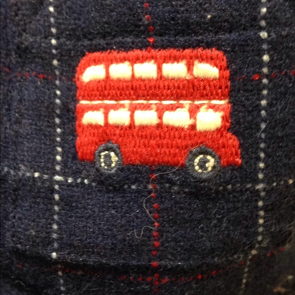 Janie & Jack Layette Boy Blue Wool Shortalls 0-3M - Picture 8 of 8